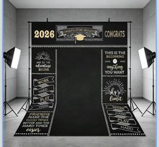 Graduate Backdrop 5x7ft Class of 2026 Graduation Party Background Congrats Grad picture