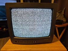 Toshiba 13A23 13 Inch CRT Color TV Retro Gaming Vintage 2003 Black Display picture