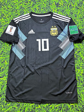 adidas Argentina Lionel Messi #10 Soccer Jersey Shirt retro  L 2018 WC picture