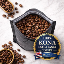 Kona Coffee | Extra Fancy Grade | 10 x 1 lb Bags | Fresh Roasted or Green picture