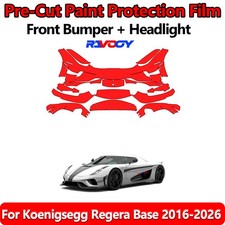 8.5Mil PreCut Front Bumper PPF Kit Film For Koenigsegg Regera Base 2016-2026 picture