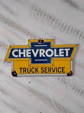 VINTAGE CHEVROLET 1950'S TRUCK SERVICE PORCELAIN SIGN  picture