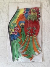 Vtg Chinese Colorful Bird Paper Kite NOS sealed W/string picture