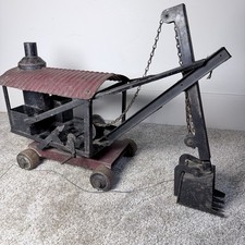 Vintage  Buddy L Moline IL Pressed Steel Articulated Steam Shovel picture