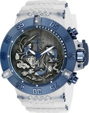 INVICTA Subaqua 50mm Silver Blue Koi Fish Men's Watch 24358 picture