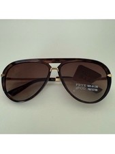 NEW FRYE AND CO. Retro Aviator Navigator Sunglasses Brown Gradient Lenses picture