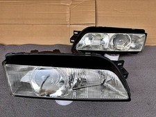 Junk JDM NISSAN Skyline GT-R BNR32 R32 HID Xenon Headlight LR Set Projector picture