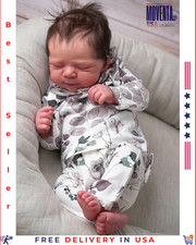 Anano Reborn Baby Dolls Silicone Full Body, Realistic 18 inches, White picture