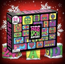 Limited Needoh 24 Day Christmas Advent Calendar Mini Squishy Toys Perfect Gift   picture