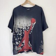 Vintage 90's Nike Michael Jordan AOP Art Black Tee Shirt - Large picture