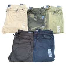 Hollister Mens Drawstring Elastic Waist Stretch Cotton Twill Skinny Jogger Pants picture