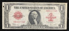 1923 $1 Red Seal Legal Tender Note Fr#40 picture