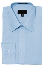 NEW Men's Regular Fit Long Sleeve Solid Color Dress Shirts - 19 Colors picture