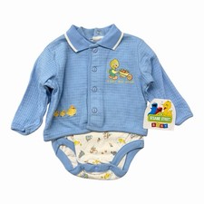 NWT Vintage Sesame Street Baby Big Bird Two Piece Outfit Size 3-6 Months picture