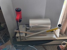 18-inch Industrial Shrink Wrap System & Heat Gun Plus 24lb  14 Inch Bag Roll picture