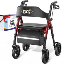VOCIC Z21 Rollator Walker for Seniors with Seat, 8