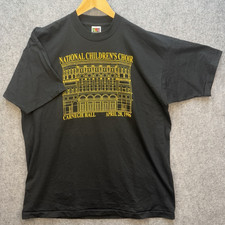 Vtg Single Stitch '96 National Children's Choir Carnegie Hall T-Shirt Men XL picture