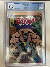 BATMAN #497 NEWSSTAND 1st print BANE breaks back DC 1993 NM- 9.0 CGC picture
