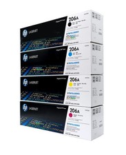 HP 206A Set | 4-Pack Original Toner Combo | All Four Colors Included picture
