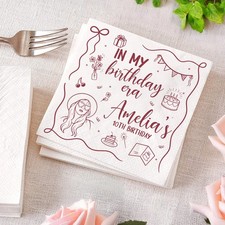 Personalized Birthday Napkins In My Birthday Era Custom Party Decor SATTNA0738 picture