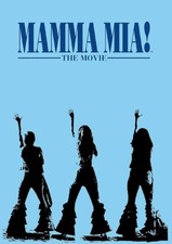 Mamma Mia The Movie Poster – Retro Blue Minimalist Film Art Poster picture