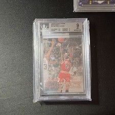 Topps 1998-99 Topps Chrome Back 2 Back #6 Michael Jordan BGS 9 Graded picture