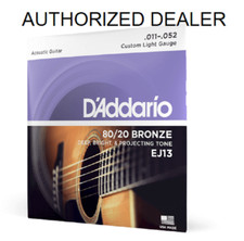 D'Addario EJ13 Acoustic Guitar Strings 80/20 Bronze 11-52 Custom Light picture