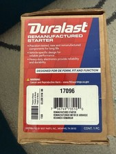 Duralast Remanufactured Starter  Part # 17906 picture
