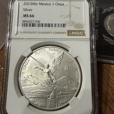 2023 Mo Mexico 1 Onza .999 Silver Libertad.  NGC Graded MS67 picture