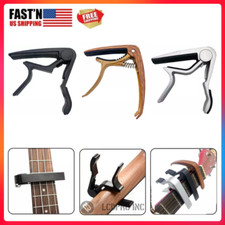 Guitar Capo Aluminum Alloy Grip Quick Change Clamp Key Acoustic Tone Adjusting picture