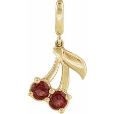 Les Cerises de Biarritz, Natural Garnet Cherry Pendant picture