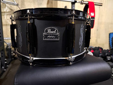Pearl JJ1365N Joey Jordison Signature 13in Steel Snare Drum, Black picture