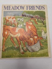  Vintage Sam'l Gabriel Sons & Co. MEADOW FRIENDS Illustrated Childrens Book . picture