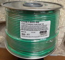 500 FT THHN/THWN WIRE. 12AWG STR BC  600 VOLT. MADE IN USA.  GREEN OR STRIPED picture
