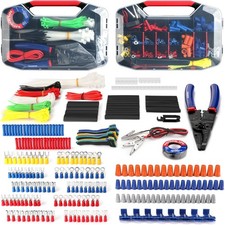 WORKPRO 582-piece Crimp Terminal Electrical Repair Kit with Wire Cutter Stripper picture
