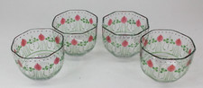 4pc Maja Orrefors Sweden Bowls Painted Glass Bowls Signed EE-NS Eva Englund picture