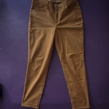 Talbots Women’s Brown Slim Fit Ankle Jeans Solid Size 10 Regular picture