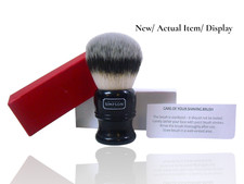 Alexander Simpson Synthetic Shaving Brush, Trafalgar T3 Ebony, Hand Made - New picture