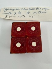 Rare Zanzibar Casino North Las Vegas Set Of 4 Dice. Crystallization Damage, Read picture