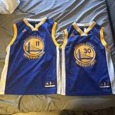 Adidas Klay Thompson Warriors Jersey Medium/Stephen Curry Warriors Jersey Small picture