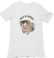 So Cute Cat Unisex all size t-shirt White picture
