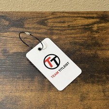 NEW - White Rectangular Team Titleist Golf Bag Tag picture