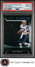 2006 Playoff Prestige Prestigious Pros /75 #PP-32 Tom Brady PSA 8 picture