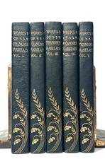 1901- Works of Francois Rabelais- Complete 5 Vol. Leather Set- In English- Illus picture