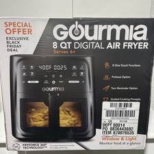Gourmia 8 quart digital air fryer serves 6+ picture