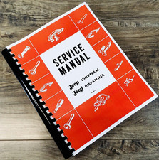 Willys Jeep Universal CJ2A CJ3A CJ3B CJ5 CJ6 4WD Service Manual Shop Repair Book picture