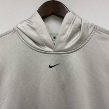 Nike Vtg 1990's Men's XL Gray Center Swoosh Check Travis Scott Hoodie Sweatshirt picture