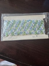 Blue Floral Lace Vintage 1940s NEW SEALED 3 yards 3/4