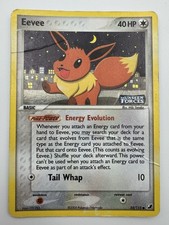 Pokemon Eevee 55/115 EX Unseen Forces Stamped Reverse Holo HP 2005 picture