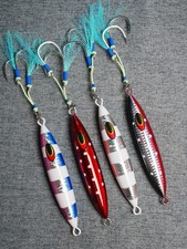 Lot 300g Slow Pitch Knife Jig Saltwater Metal Jig Glow Tuna Bluefin Fishing Lure picture